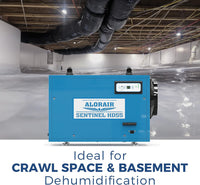 ALORAIR Commercial Dehumidifier 113 Pint, with Drain Hose for Crawl Spaces - $350