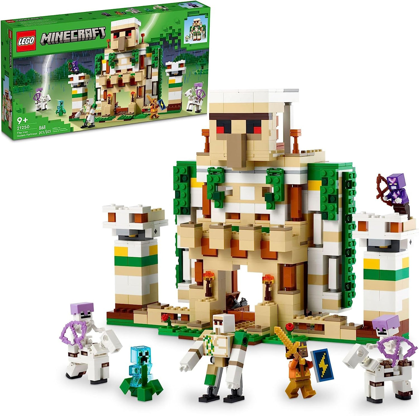 LEGO Minecraft The Iron Golem Fortress 21250 Building Toy Set - $70