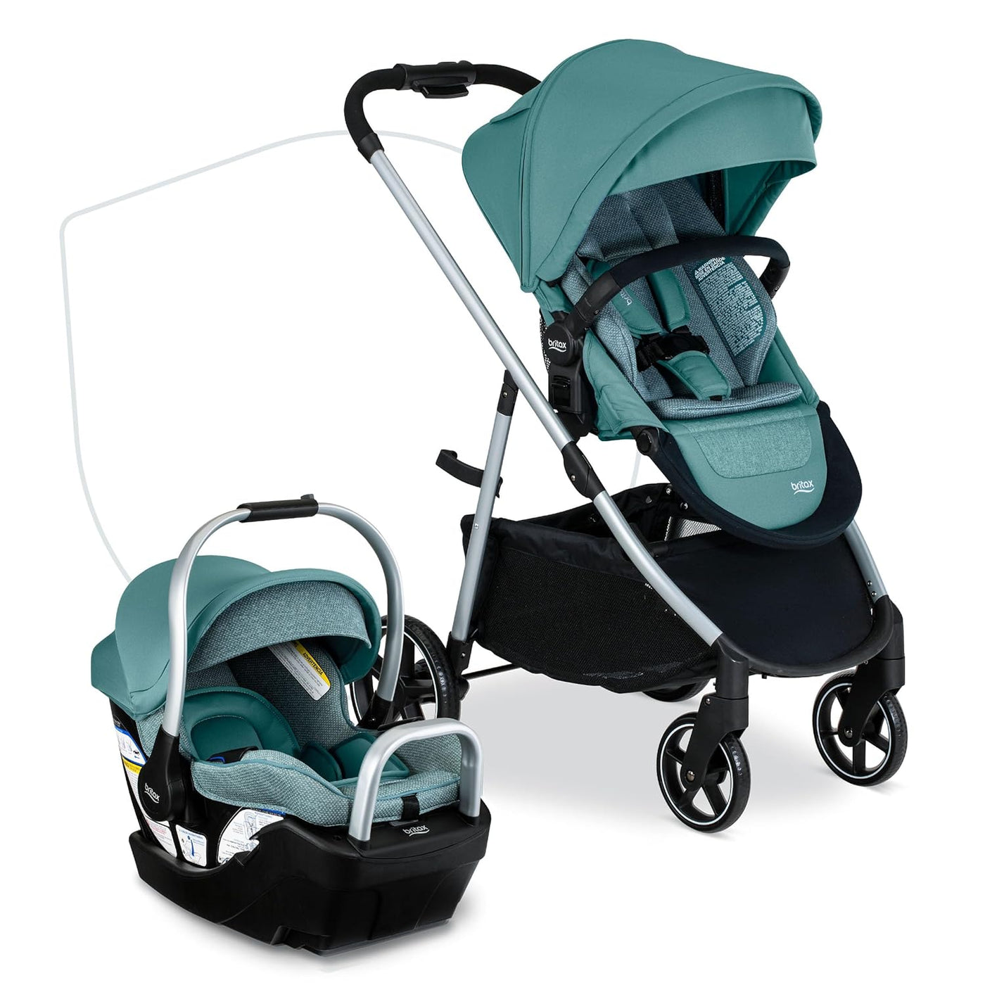 Britax Willow Grove SC Baby Travel System, Infant Car Seat and Stroller Combo - $400