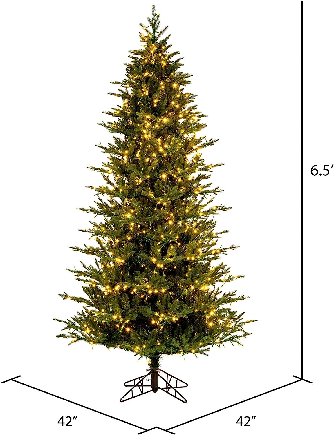 Vickerman 6.5' x 40" Kamas Fraser Fir Artificial Christmas Tree - $180
