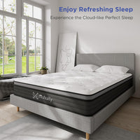 King Mattress,12 Inch Hybrid Pillow Top King Size Mattress - $205