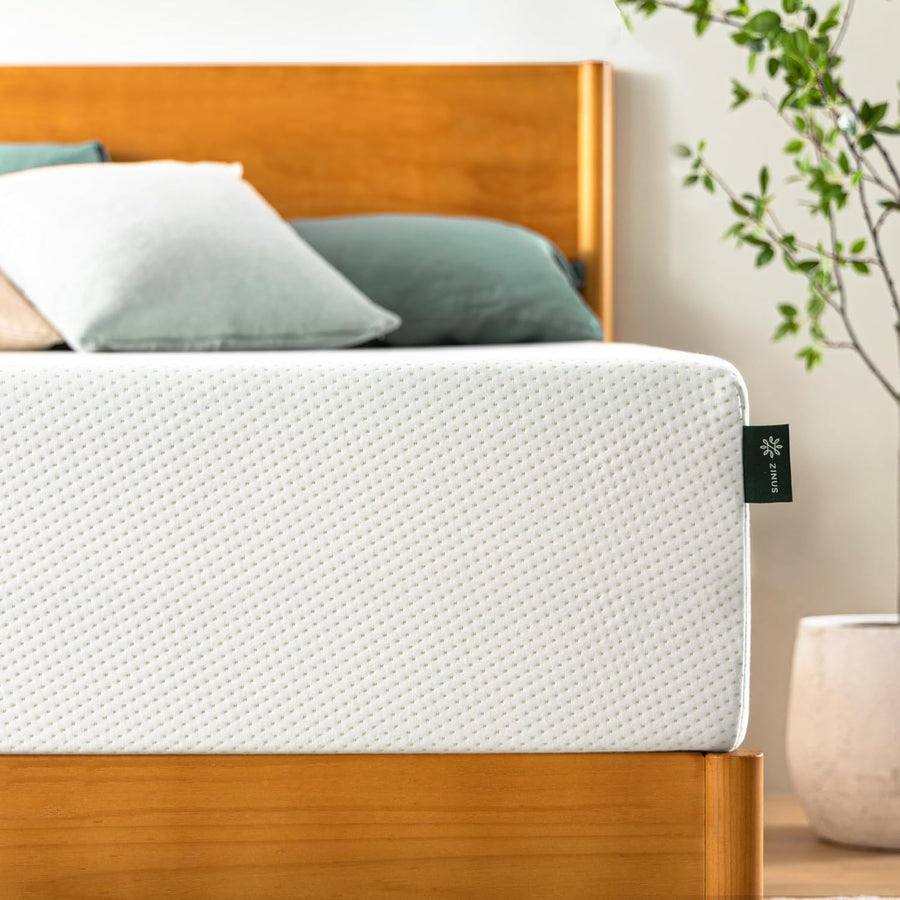 ZINUS 12 Inch Green Tea Memory Foam Mattress [New Version], King - $230