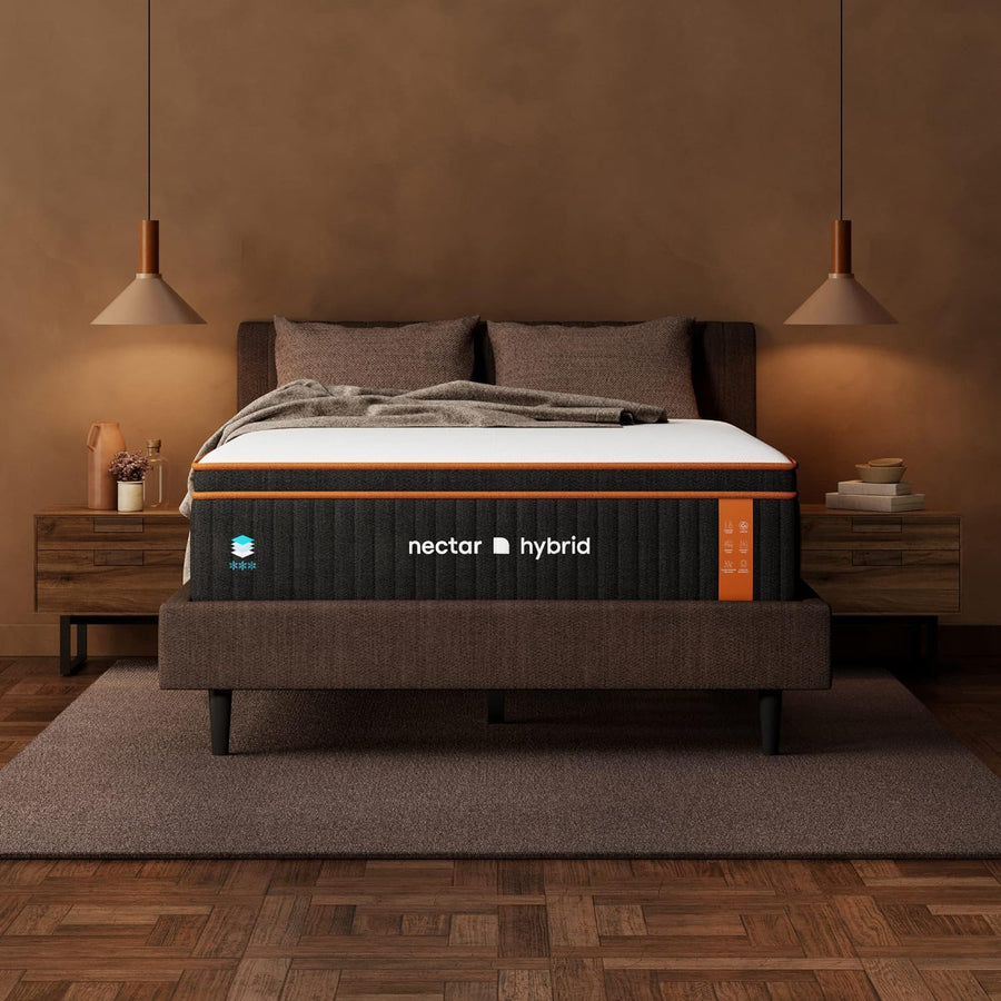 Nectar Premier Copper Hybrid Queen Mattress 14 Inch - Medium Firm Memory Foam - $840