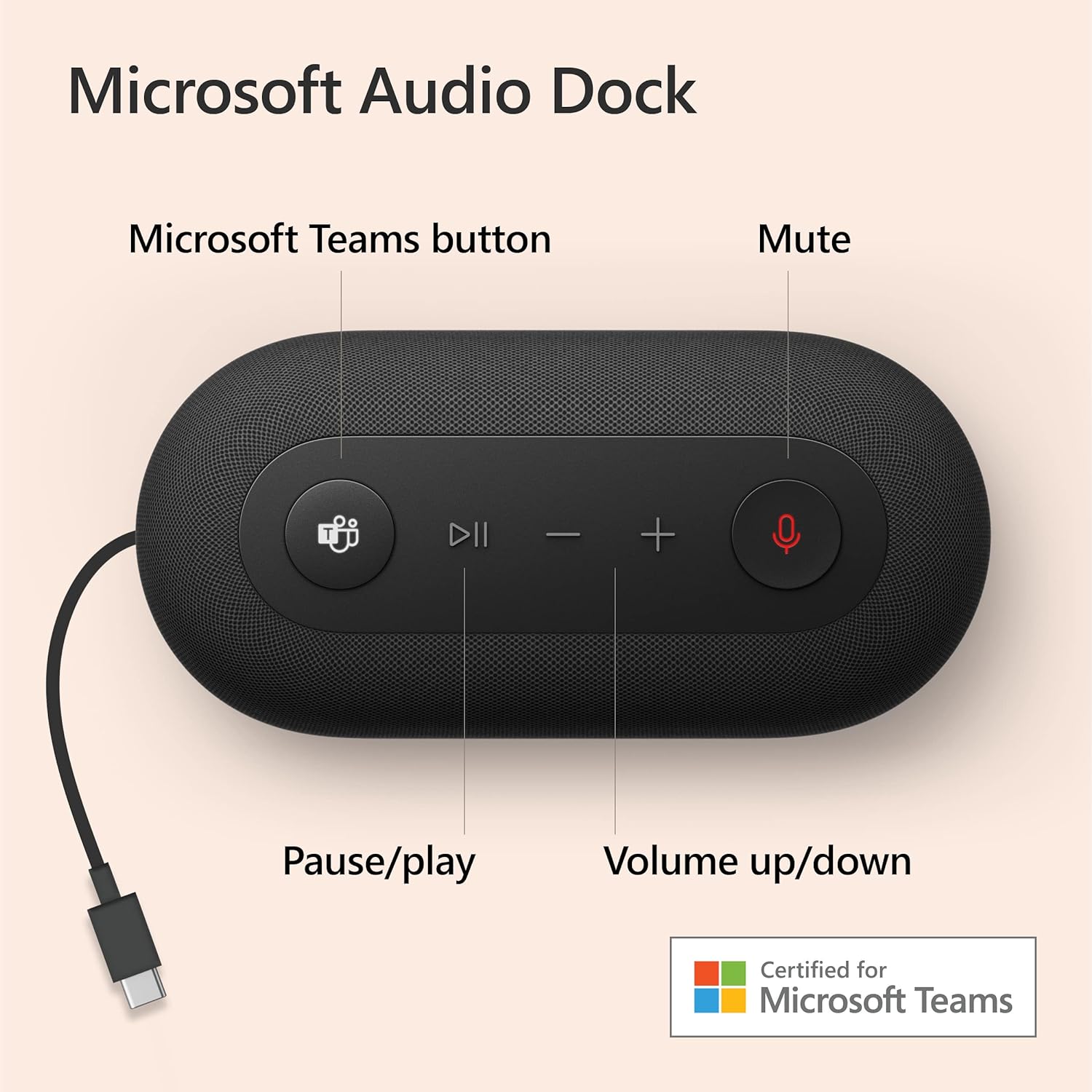 Microsoft Audio Dock - Black - $150
