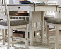 Signature Design by Ashley Bolanburg Counter Height Dining Room Table, Two-tone - $375