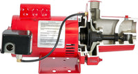 Red Lion RJS-50-PREM 1/2 HP, 12 GPM, 115/230 Volt, Cast Iron Well Jet Pump, Red - $158