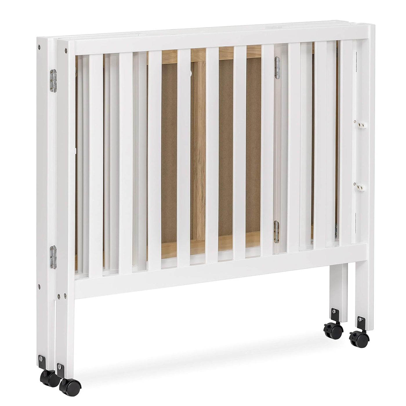 Jett Non-Full Size Folding Convertible Crib, Lightweight Portable Crib - $85