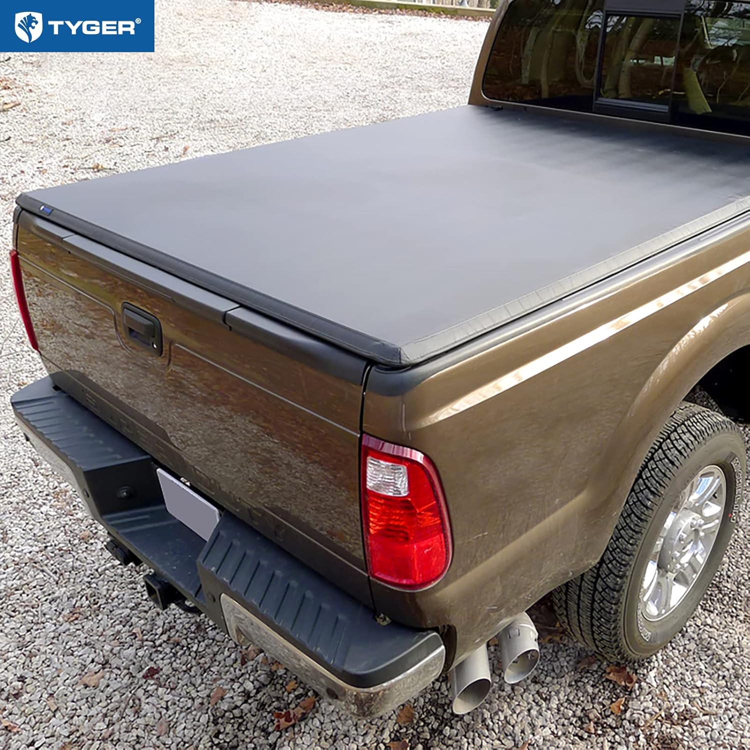 Tyger Auto T3 Soft Tri-fold Truck Bed Tonneau Cover 6.75' (82") Bed | TG-BC3F1124 - $150