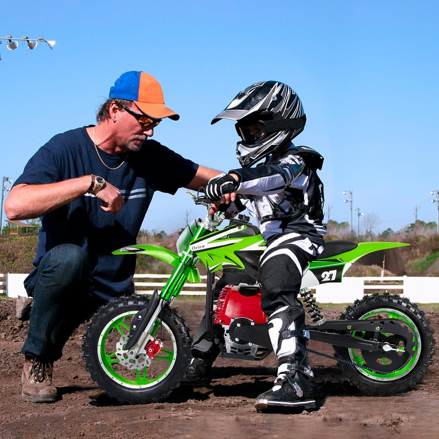 49cc Dirt Bike for Kids, 4-Stroke Mini Dirt Bike Pit Bike for Kids Off Road - $300