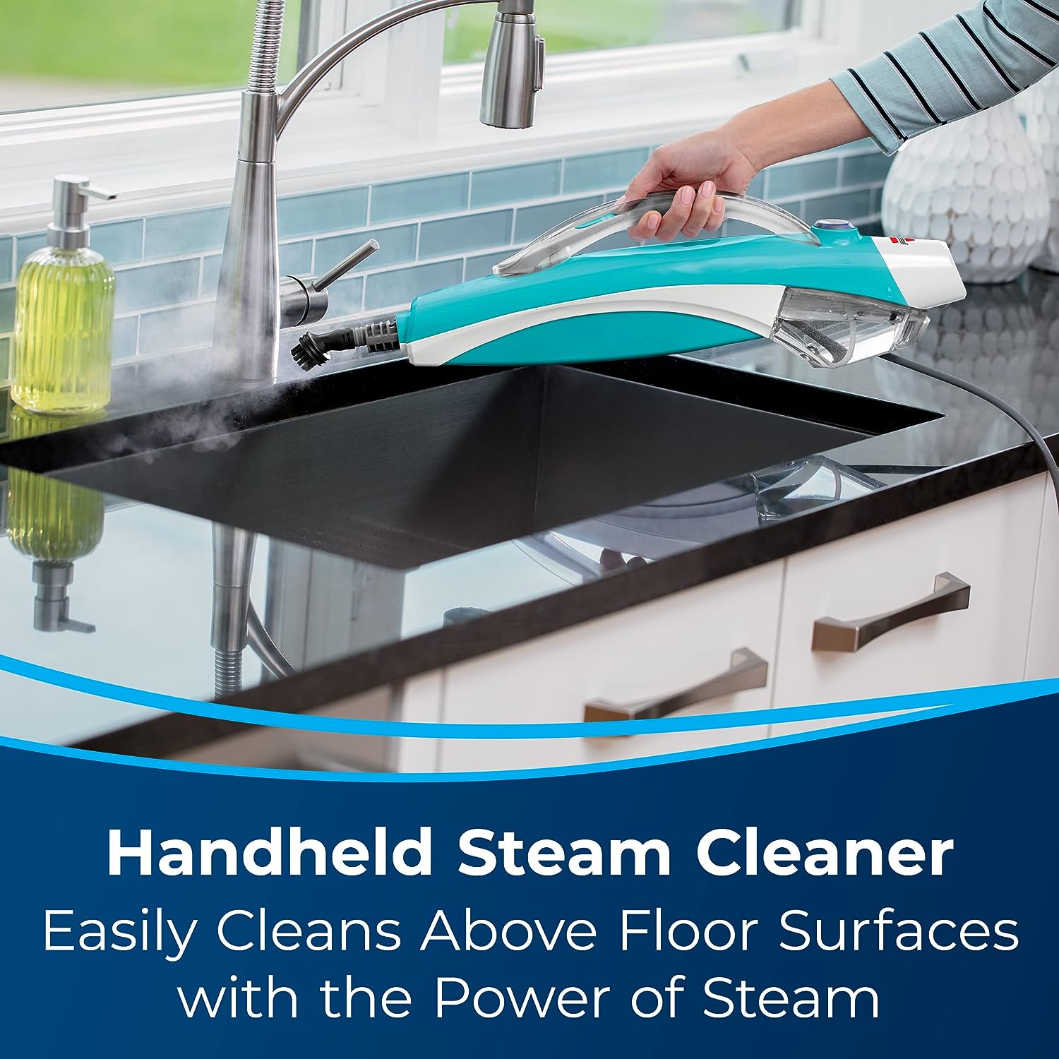 BISSELL PowerFresh 2-in-1 Lightweight Swivel Steam Mop - $40
