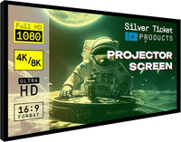 STR Series 6 Piece White 1.1 Gain 120" Diagonal 16:9 Format Projection Screen - $170