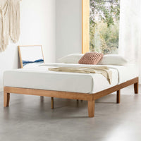 Mellow Naturalista Classic - 12in. Solid Wood Platform Bed w/ Wooden Slats, Full - $80