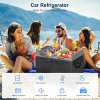 12 Volt Car Refrigerator, 48Qt Portable Freezer -4℉ to 68℉ ,Car Refrigerator - $220