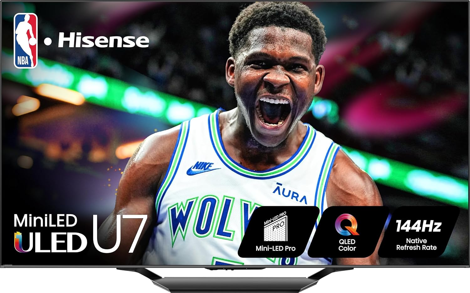Hisense 75-Inch Class U7 Series Mini-LED ULED 4K UHD Google Smart TV - $675