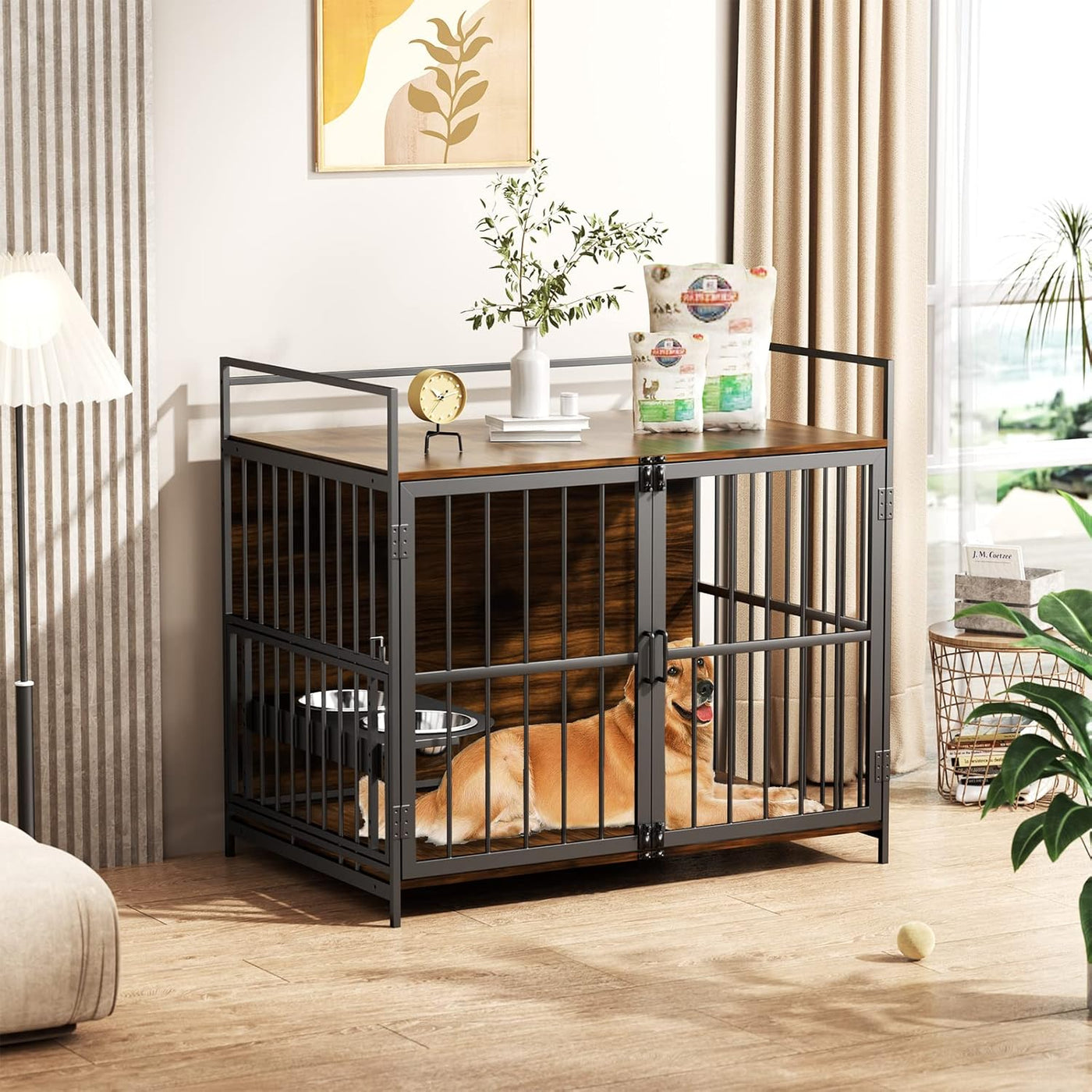 ROOMTEC Dog Crate Furniture-Style Cages for Large Dogs Indoor Heavy Duty  - $200