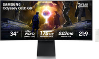 Samsung 34" Odyssey OLED G8 (G85SD) Ultra-QWHD QD-OLED G-Sync Compatible - $640