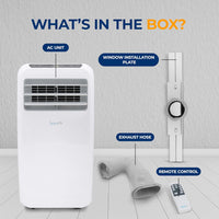 SereneLife Small Air Conditioner Portable 10,000 BTU with Built-in Dehumidifier - $165