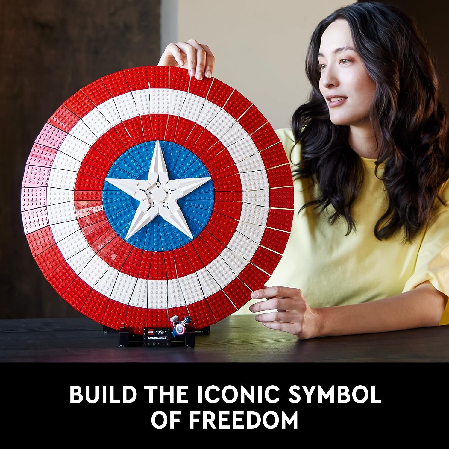 LEGO Marvel Captain America’s Shield 76262 Model Kit for Adults - $155
