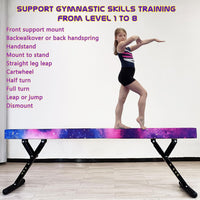 Adjustable balane Beam for Kids - 8FT Gymnastics Beam - $85