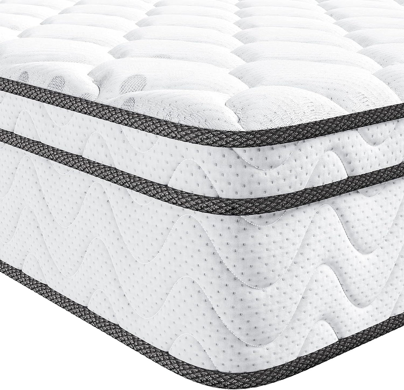 Vesgantti Queen Size Mattress, 12 Inch Hybrid Queen Mattress in a Box - $240