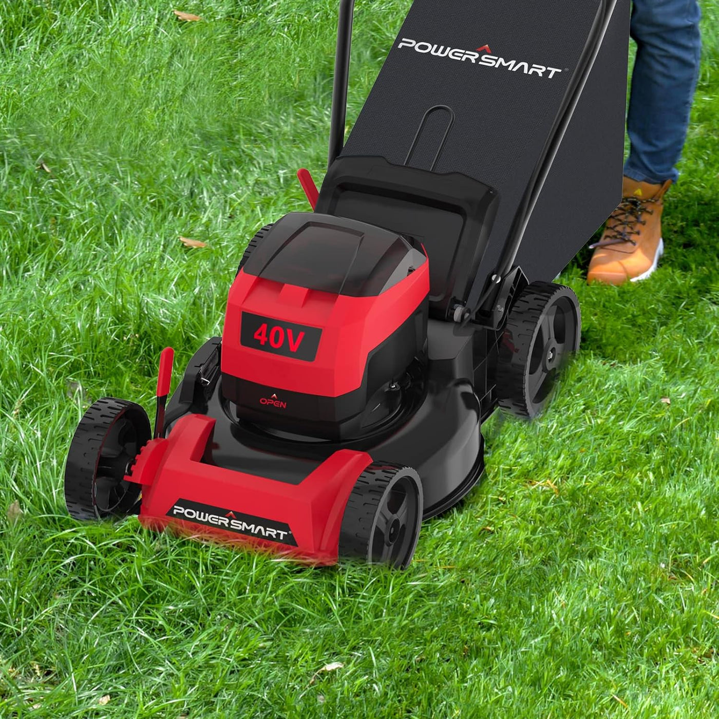 PowerSmart 40V MAX Cordless Lawn Mower Battery Powered with Bag (Lightly Used) - $150