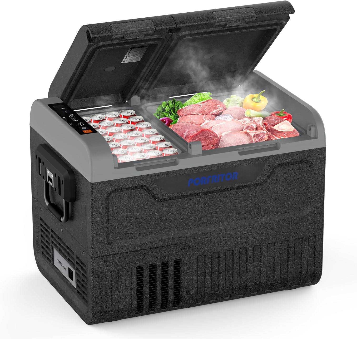 12 Volt Car Refrigerator, 48Qt Portable Freezer -4℉ to 68℉ ,Car Refrigerator - $220