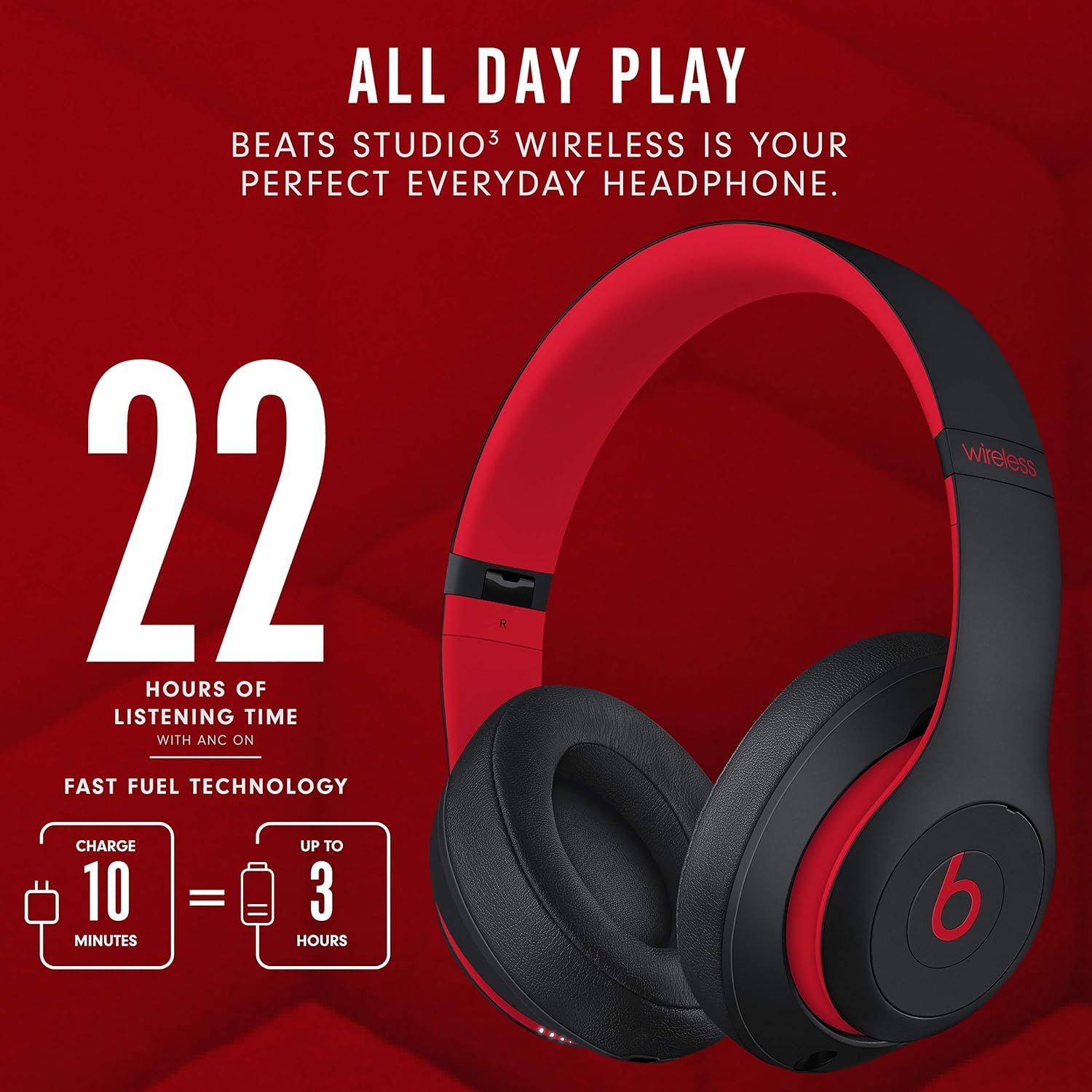 Beats Studio3 Wireless Noise Cancelling Over-Ear Headphones