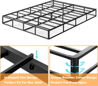 King Box Spring and Cover Set, 7 Inch High High Profile Metal BoxSpring, Heavy Duty - $85