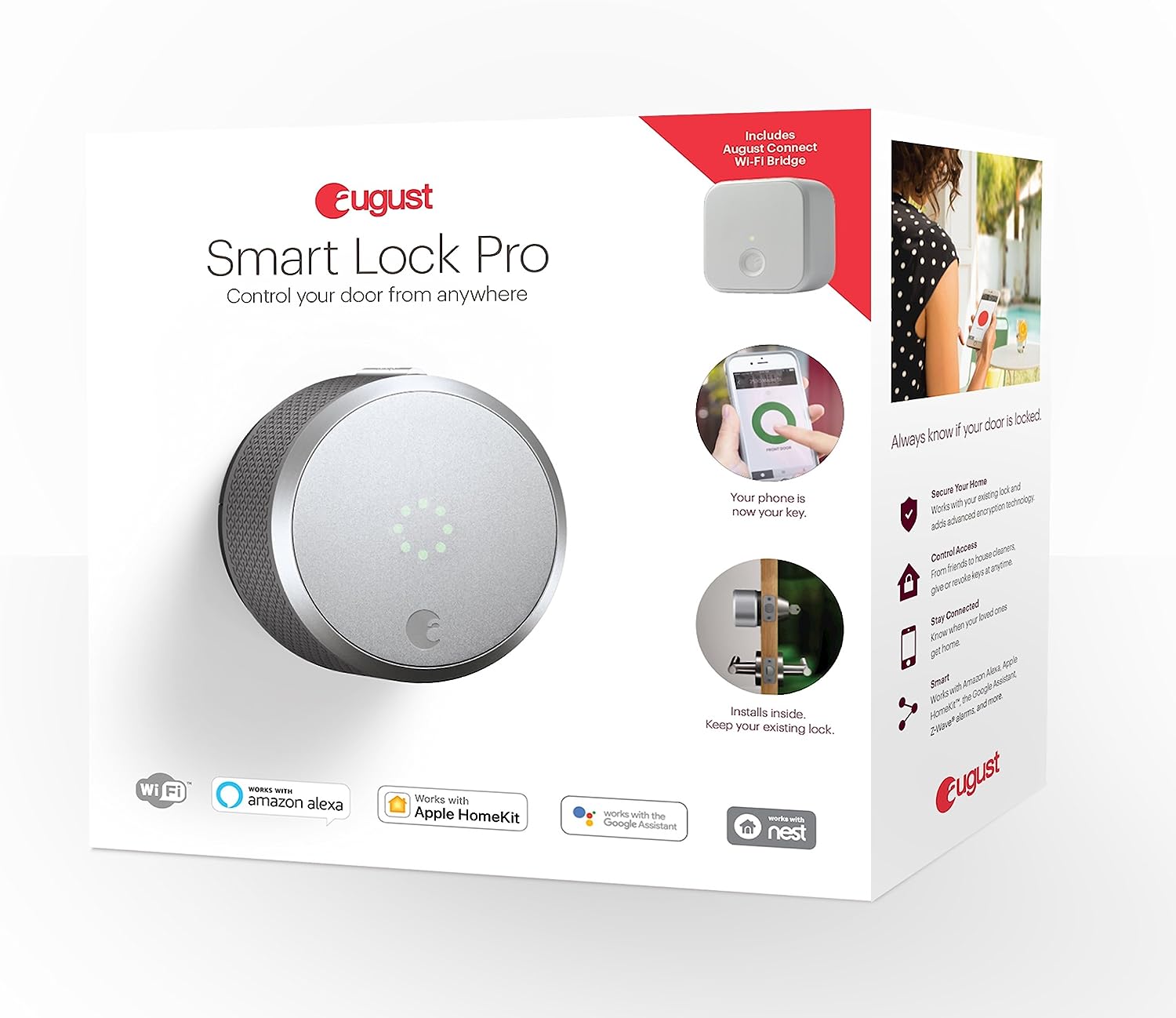 August Home Smart Lock Pro + Connect Hub - $170