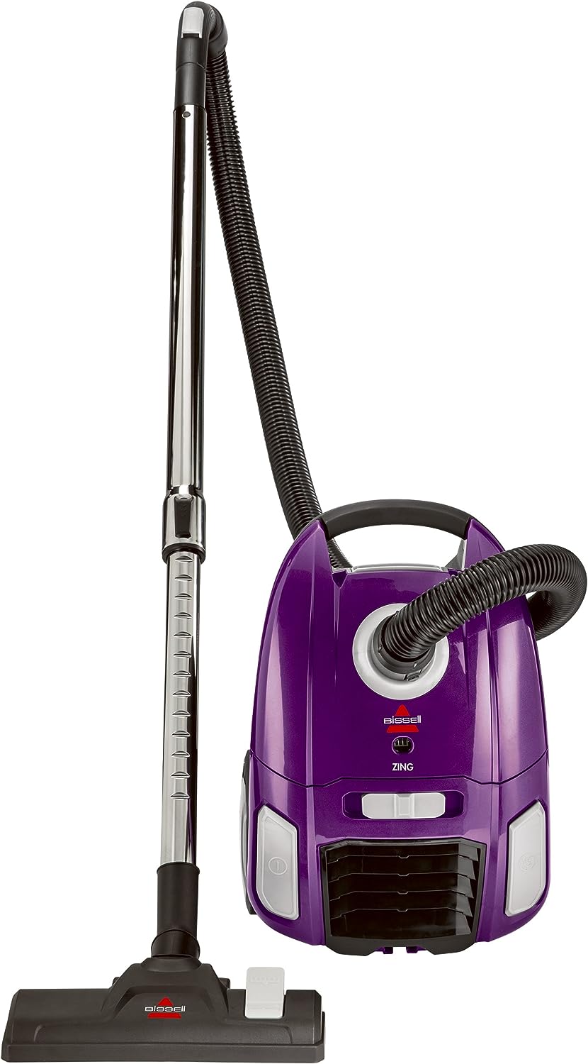 BISSELL Zing Lightweight, Bagged Canister Vacuum, Purple, 2154A - $50