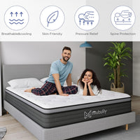 King Mattress,12 Inch Hybrid Pillow Top King Size Mattress - $205