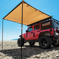 ALL-TOP Vehicle Awning 8.2'x8.2' Roof Rack Pull-Out Sun Shade UV50+, Weatherproof - $130