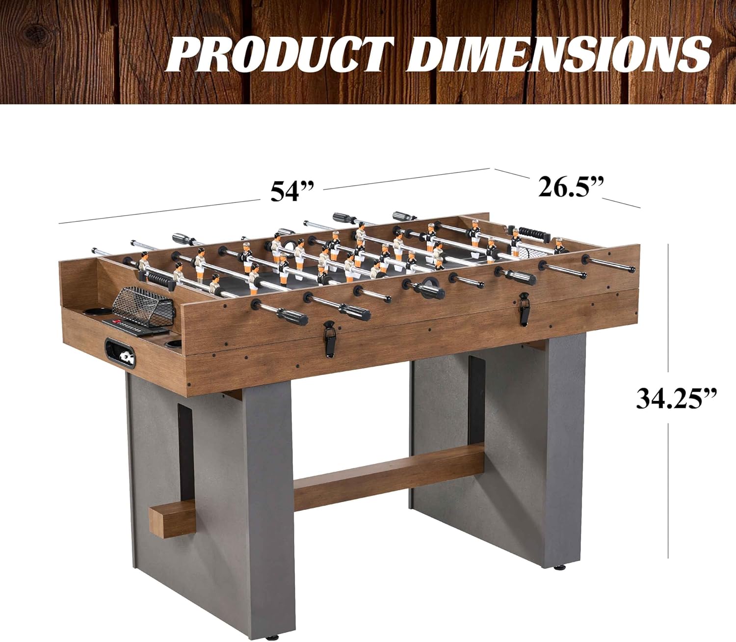 Barrington 3-in-1 Combination Game Table 54”, Foosball, Hockey and Table Tennis  - $230