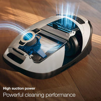 Miele Classic C1 Turbo Team Bagged Canister Vacuum, Tech Blue - Portable, Household - $300