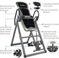 Innova Inversion Table with Adjustable Headrest, Reversible Ankle Holders - $75