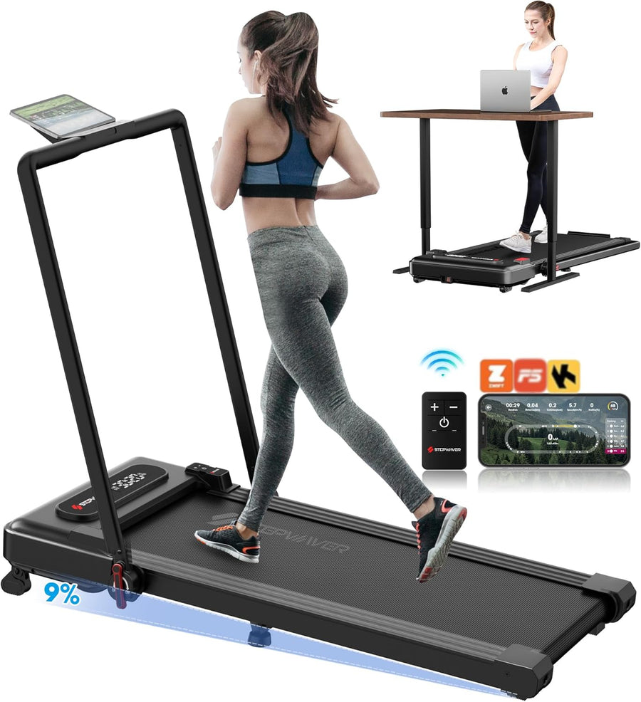 Stepwaver Walking Pad with Incline, Under Desk Treadmill for Home/Office Portable - $525