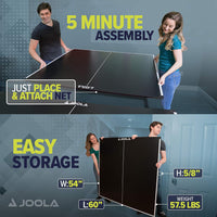 JOOLA Ping Pong Conversion Top with Net Set for Billiard and Pool Tables - $160