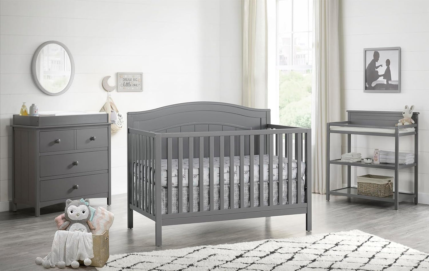 Oxford Baby North Bay 4-in-1 Convertible Baby Crib, Dove Gray - $130