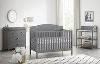 Oxford Baby North Bay 4-in-1 Convertible Baby Crib, Dove Gray - $130