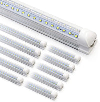 10-Pack 8ft LED Shop Light Fixture - 90W T8 Integrated LED Tube Light - $90