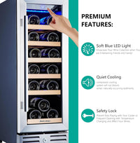 Kalamera Mini Fridge 18 Bottle - 12 inch Wine Cooler Refrigerator - $200