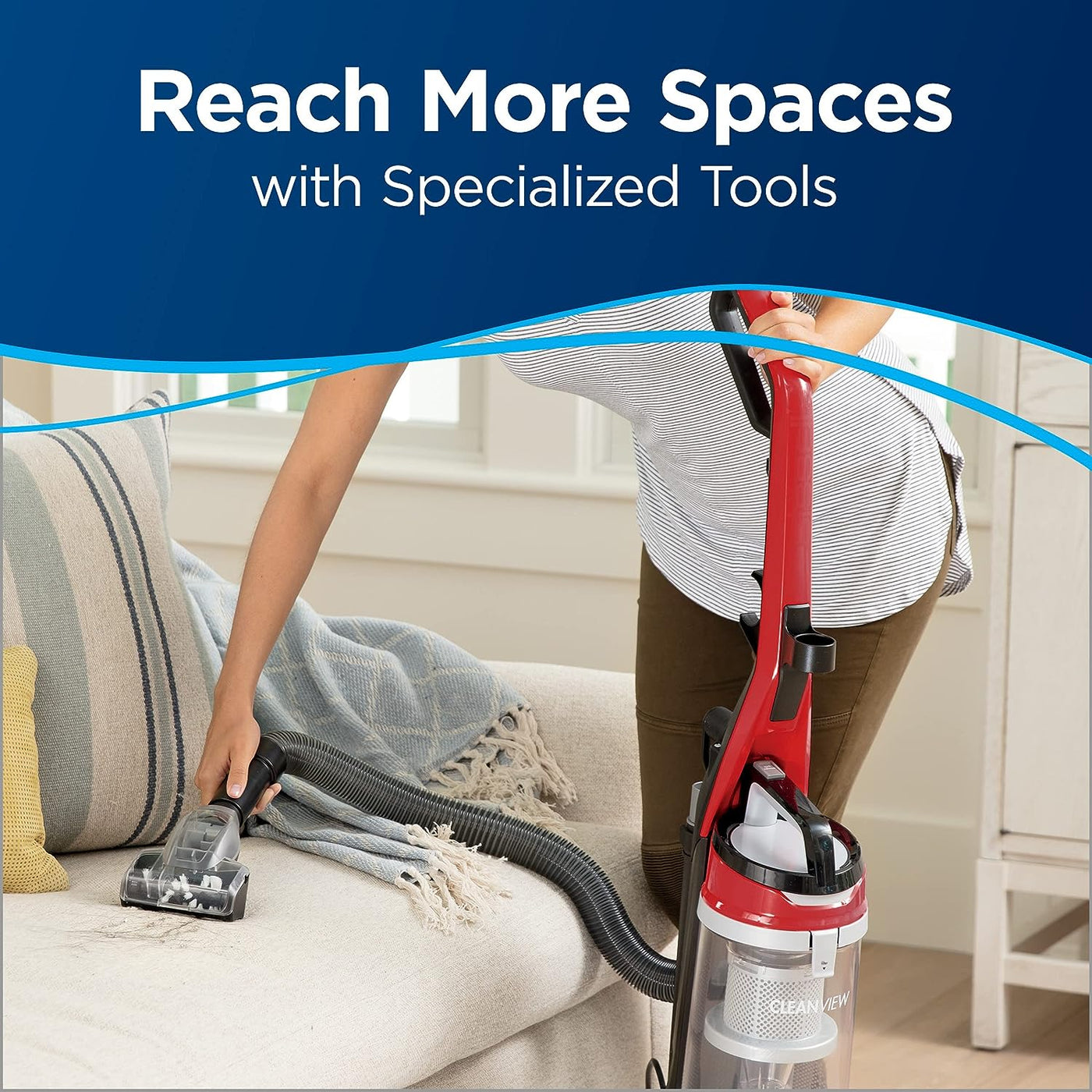 BISSELL CleanView Bagless Vacuum, Powerful Multi Cyclonic System - $100