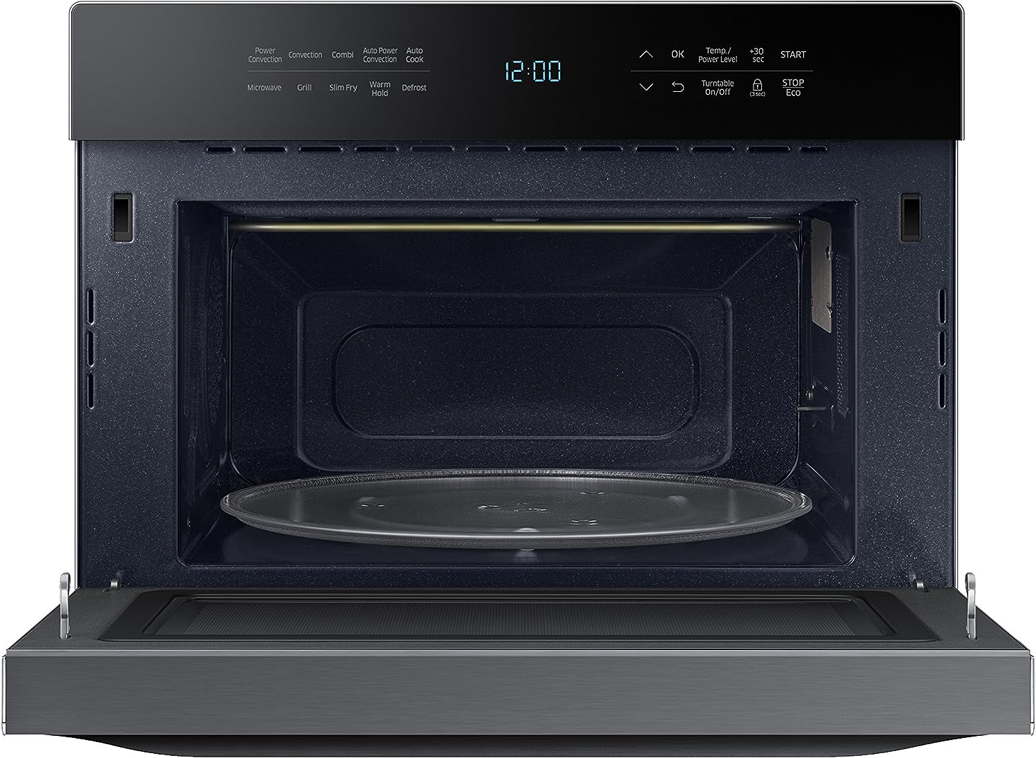 SAMSUNG 1.2 Cu Ft PowerGrill Duo Countertop Microwave Oven(Small Dent on Side) - $330
