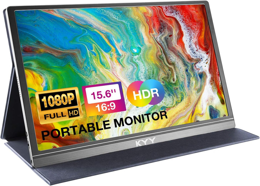 KYY Portable Monitor 15.6inch 1080P FHD USB-C -$135