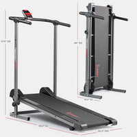 Sunny Health & Fitness Manual Walking Pad Treadmill for Home, Non-Electric - $150