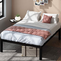 ZINUS Lorrick Metal Platform Bed Frame, Mattress Foundation, Queen, Black - $75