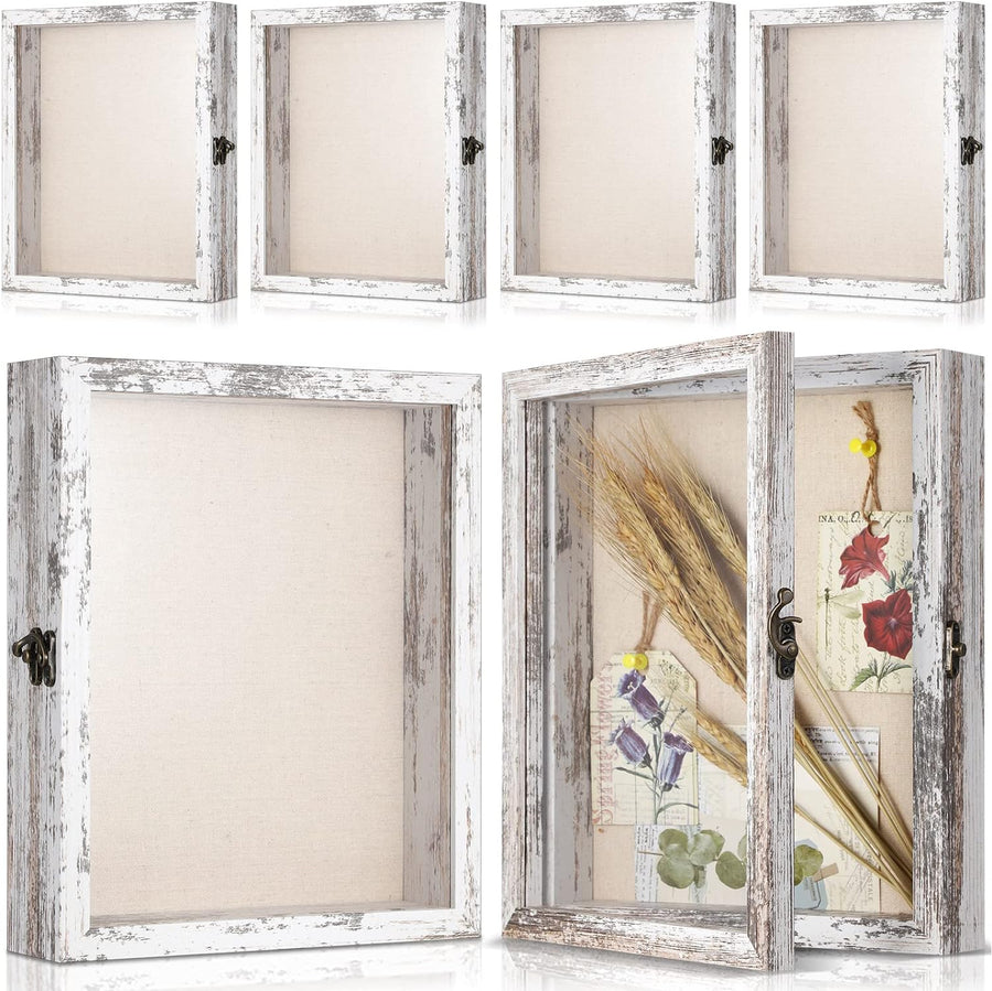 6 Pcs Shadow Box Frame with Linen Back 8x10 Inch Shadow Box Display Case - $25