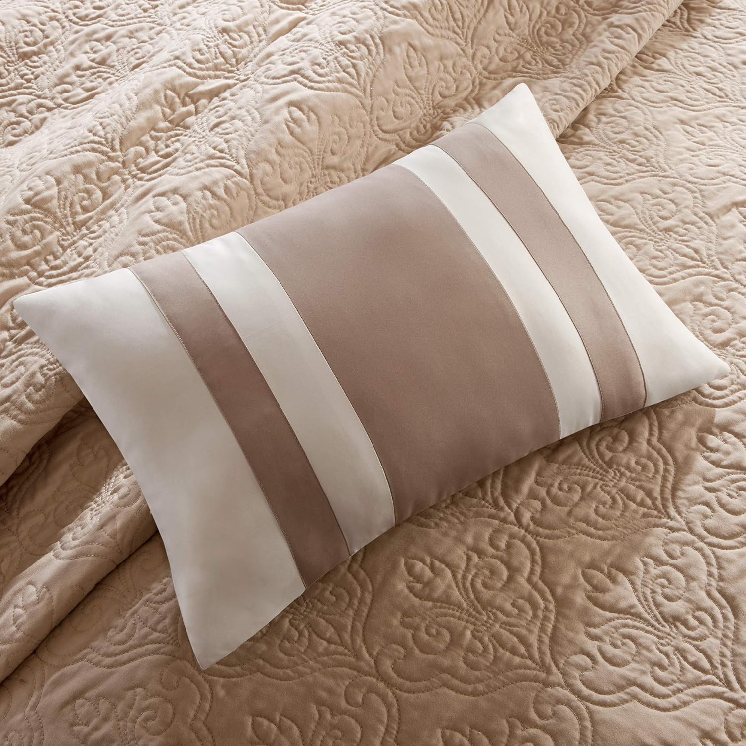Madison Park Attingham Reversible Quilt Set - All Season Breathable Coverlet, King - $70