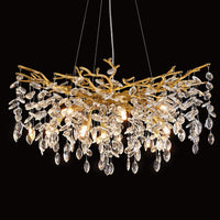 Modern Tree Branch Crystal Chandelier Luxury Gold Crystal Pendant Lighting - $195