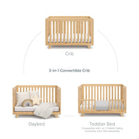 Storkcraft Beckett 3-in-1 Convertible Crib (Natural) - $125